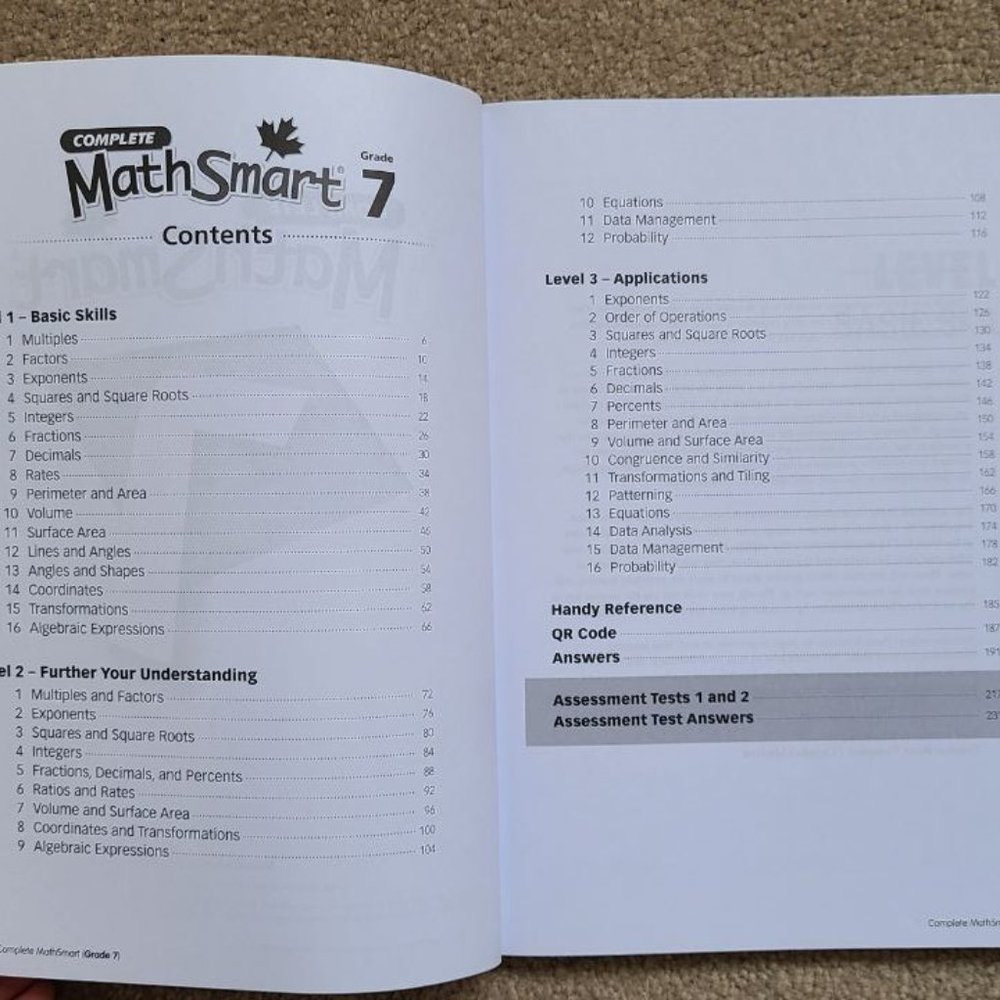 4/$20 Complete‎ MathSmart 7: Grade 7 - Paperback - Picture 5 of 8